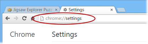 Chrome Options Page