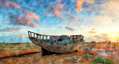 Abandoned Boat Jigsaw Puzzle