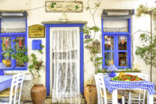 Alacati Cafe Exterior