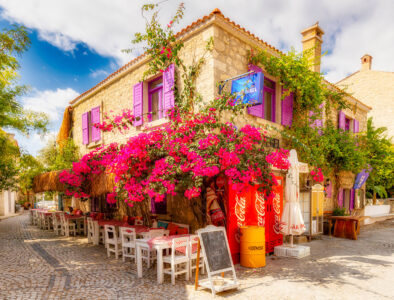 Alacati Corner Cafe Jigsaw Puzzle