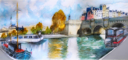 Along the Seine River Jigsaw Puzzle