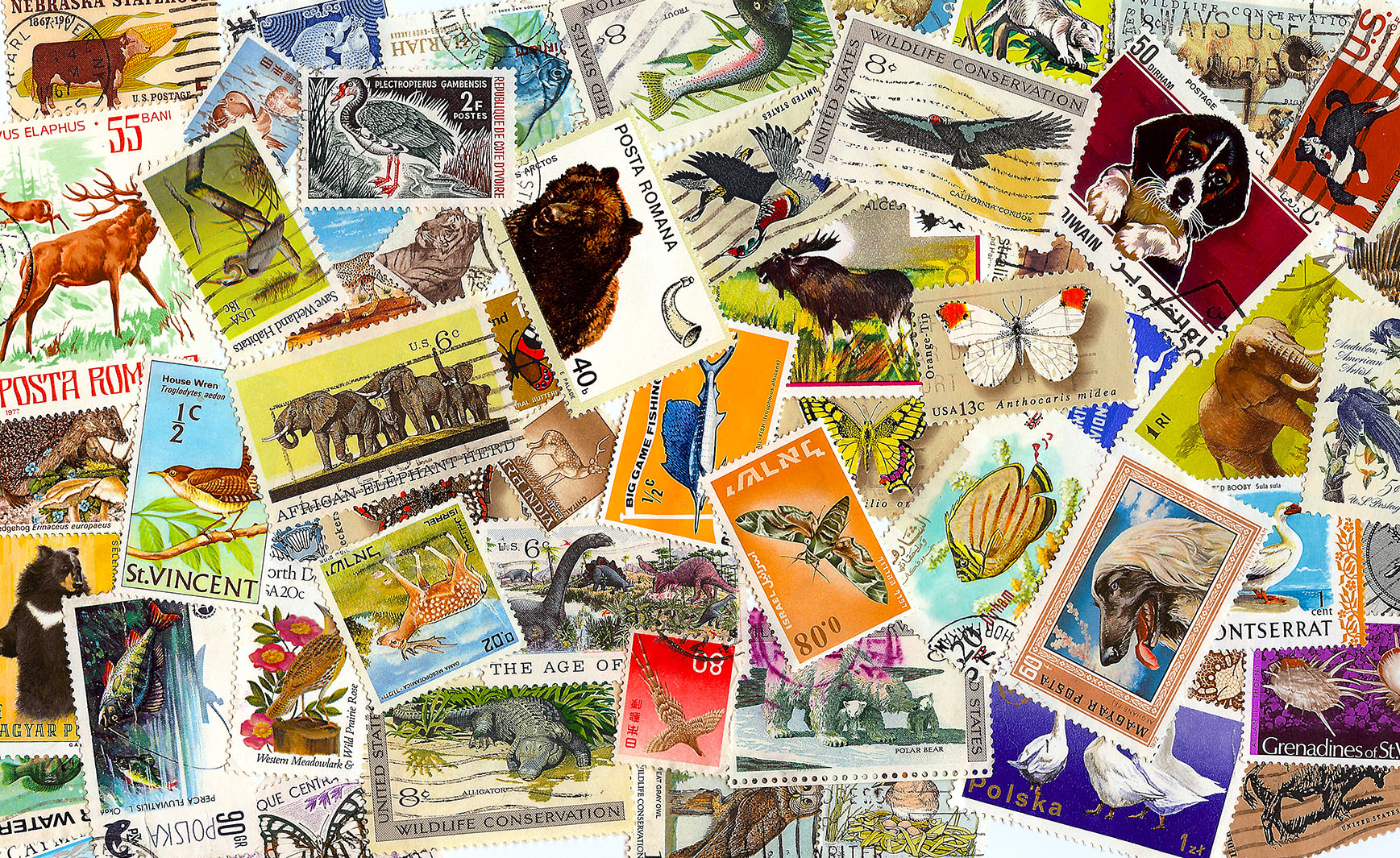 Animal Stamps Jigsaw Puzzle