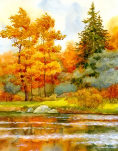 Autumn Lake Jigsaw Puzzle