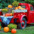 Autumn Red Truck Jigsaw Puzzle