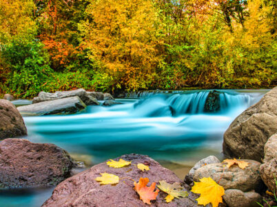 Autumn River Scene Jigsaw Puzzle