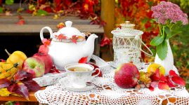 Autumn Tea Setting