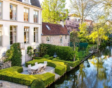 Backyard Canal Jigsaw Puzzle