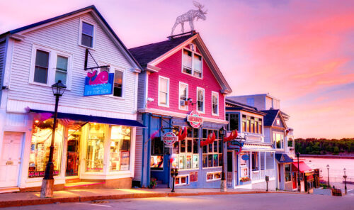 Bar Harbor Shops Jigsaw Puzzle