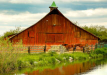 Barn and Creek