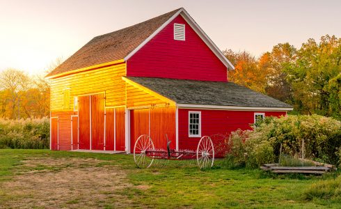 Barn and Rake Jigsaw Puzzle