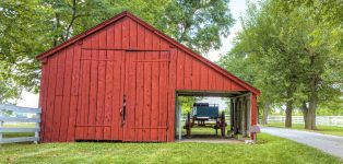 Barn and Wagon