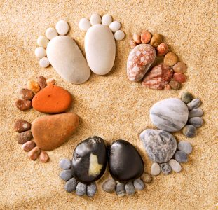 Beach Footprints Jigsaw Puzzle