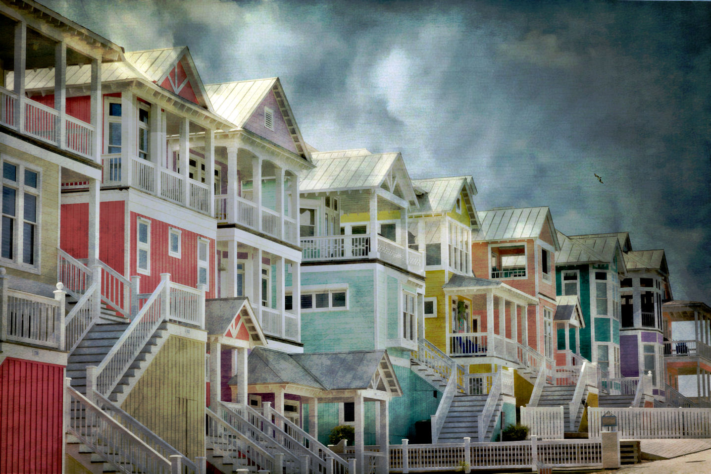 Puzzle 1000 Pezzi Seaside Houses Per Adulti - Cottage Costiero Con Fiori E Barche, Carta Riciclata, Poster Incluso