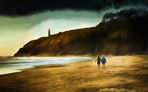 Beach Walk Jigsaw Puzzle