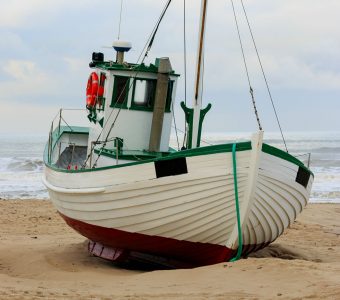 Beached Fishing Boat Jigsaw Puzzle