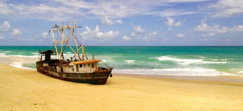 Beached Shipwreck Jigsaw Puzzle