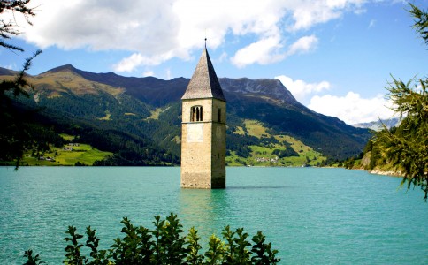 Bell Tower of Reschensee Jigsaw Puzzle