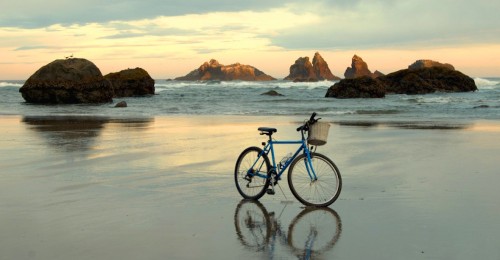 Bike on the Beach Jigsaw Puzzle