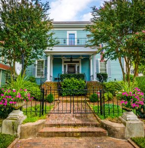 Blue Colonial Jigsaw Puzzle