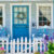 Blue Front Porch Jigsaw Puzzle