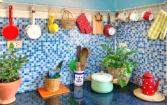 Blue Kitchen Corner