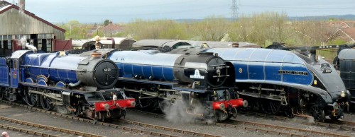 Blue Locomotives Jigsaw Puzzle