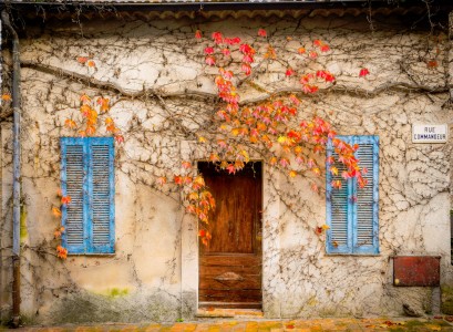 Blue Shutters Jigsaw Puzzle