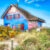 Blue Thatched Cottage Jigsaw Puzzle