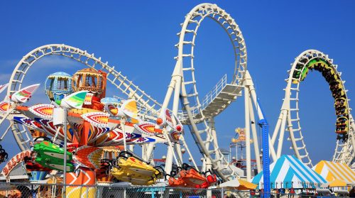 Boardwalk Roller Coaster Jigsaw Puzzle