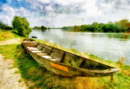 Boat by the River Jigsaw Puzzle