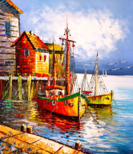 Boats at the Dock Jigsaw Puzzle