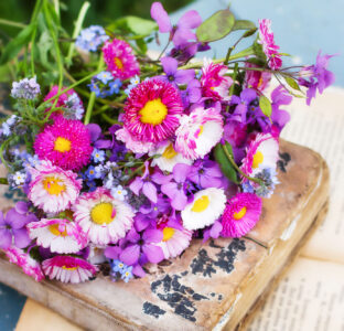 Bouquet and Books Jigsaw Puzzle