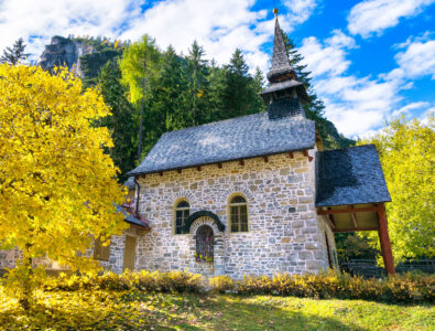 Braies Lake Chapel Jigsaw Puzzle