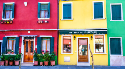 Burano Shop Fronts Jigsaw Puzzle