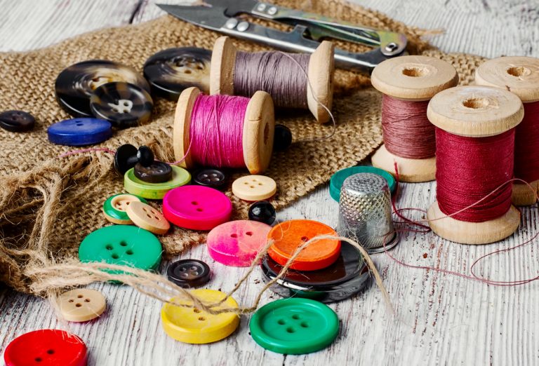 Buttons and Thread Jigsaw Puzzle
