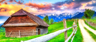 Cabin Road Jigsaw Puzzle