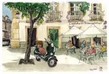 Cafe Watercolor