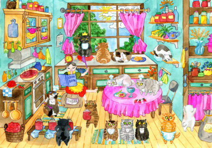 Cats in the Kitchen Jigsaw Puzzle