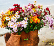 Clay Basket Bouquet