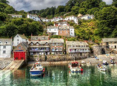 Clovelly Harbor Jigsaw Puzzle