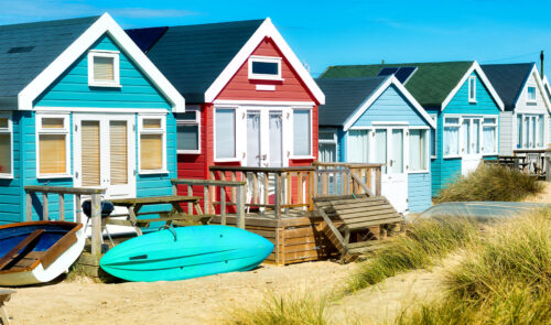 Coastal Beach Huts Jigsaw Puzzle