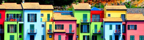 Colorful Apartments Jigsaw Puzzle