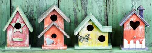 Colorful Birdhouses Jigsaw Puzzle