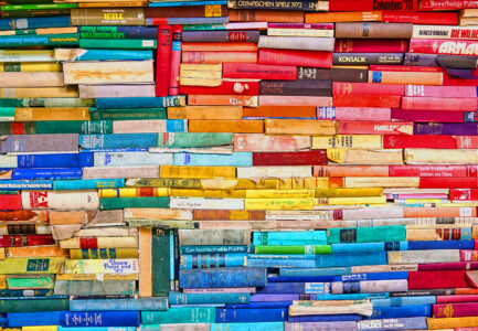 Colorful Book Stack Jigsaw Puzzle