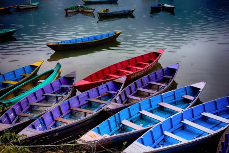 Colorful Canoes Jigsaw Puzzle