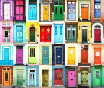Colorful Doors Jigsaw Puzzle