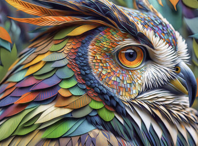 Colorful Owl Jigsaw Puzzle