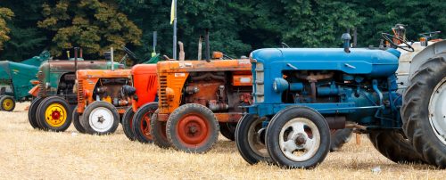 Colorful Tractors Jigsaw Puzzle