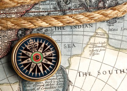 Compass and Map Jigsaw Puzzle