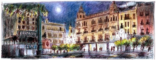 Cordoba Plaza Jigsaw Puzzle